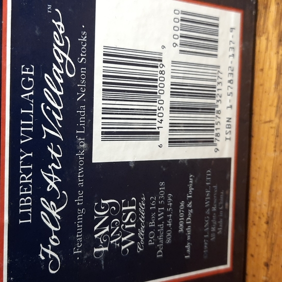 Lang and Wise Liberty Village Lady with dog and topiary - Picture 6 of 6